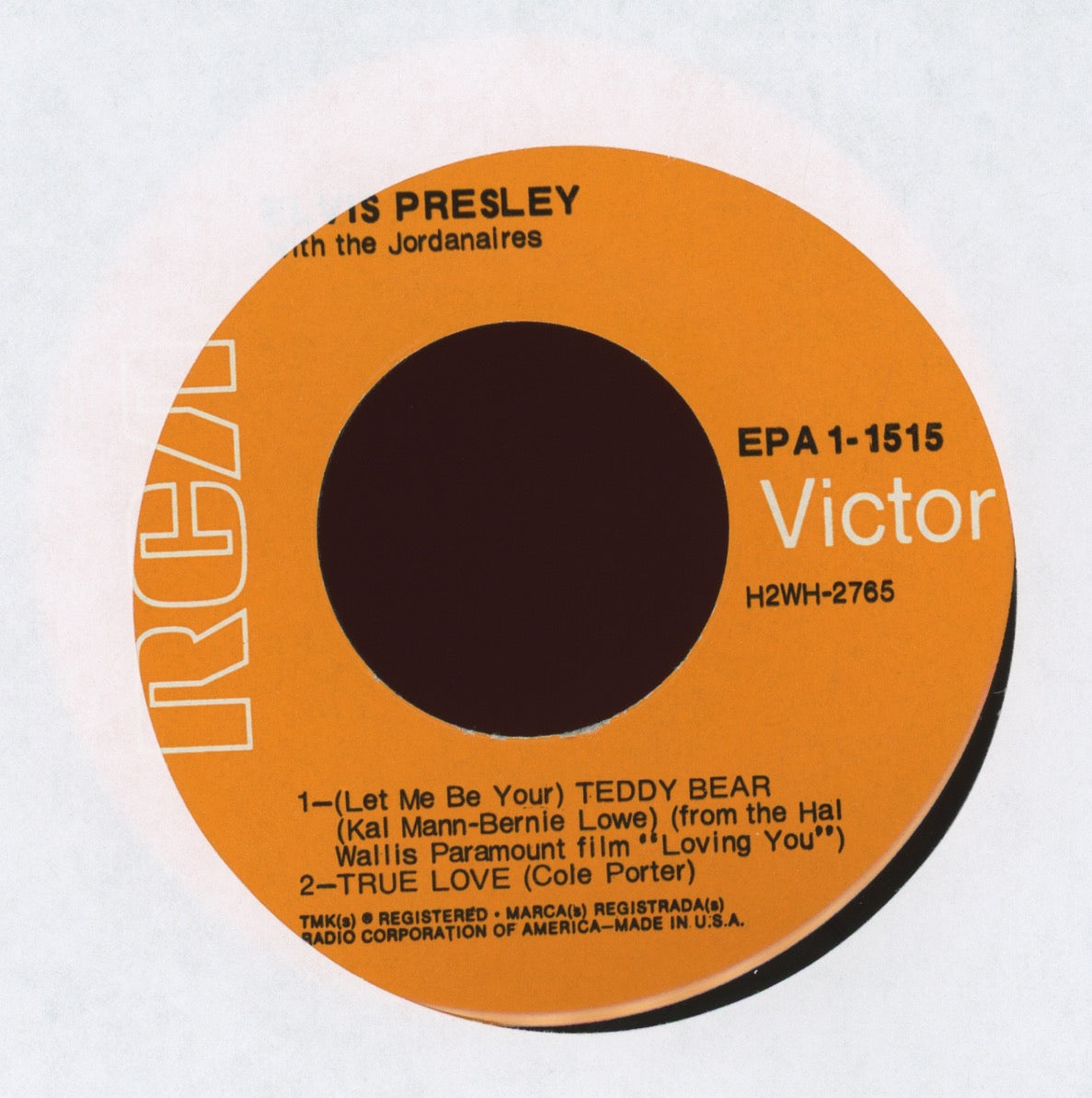 Elvis Presley - Loving You on RCA EPA 1515 Rare Orange Label 45 EP With Cover