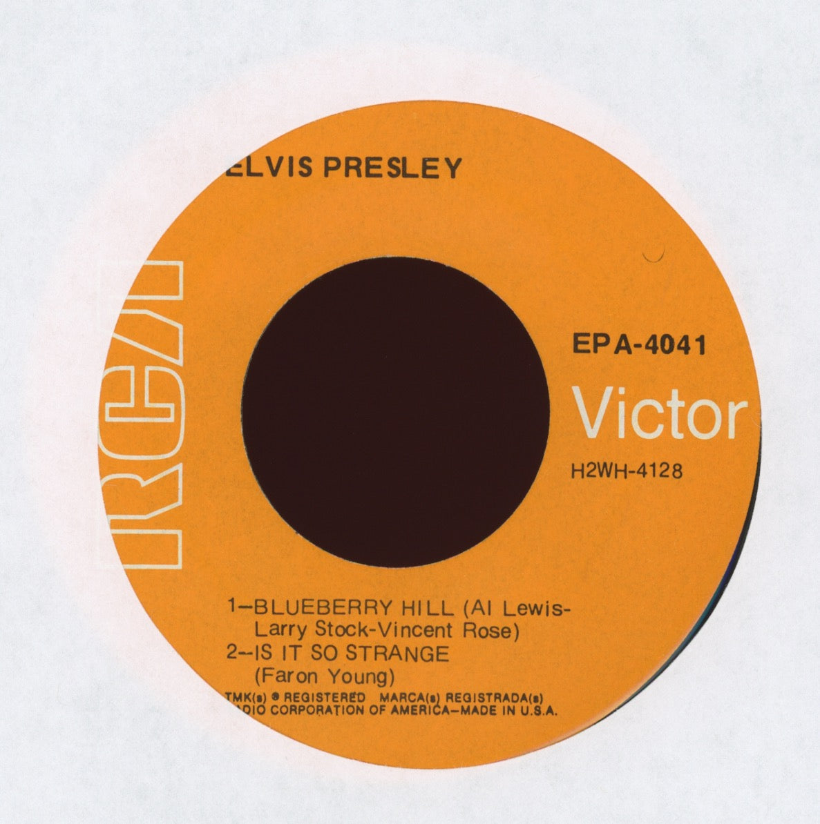 Elvis Presley - Just For You on RCA EPA 4041 Rare Orange Label EP 45 W