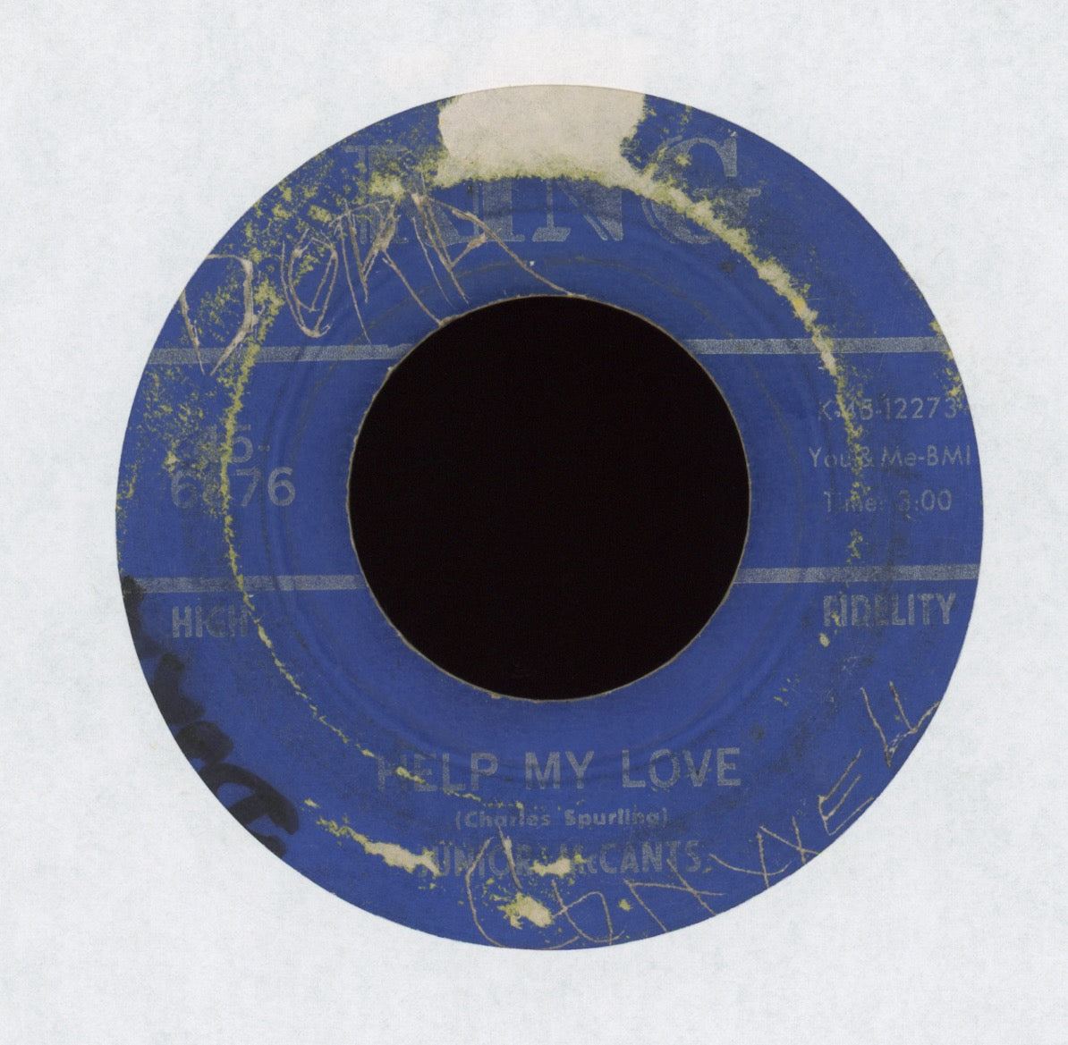 Junior McCants - The Boy Needs A Girl on King Northern Soul 45