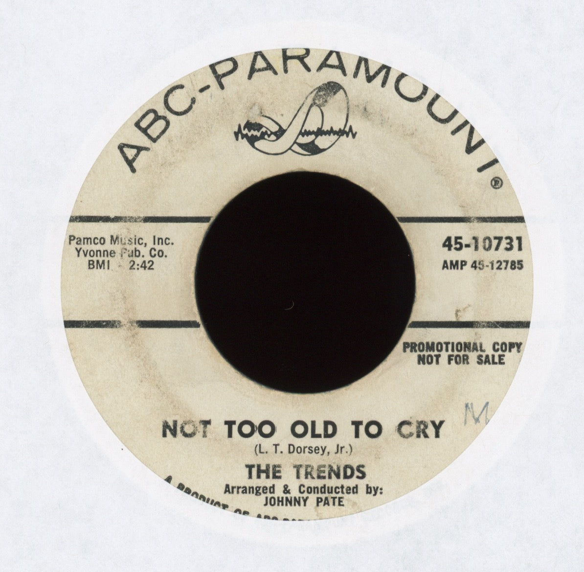The Trends - Not Too Old To Cry on ABC Paramount Promo Northern Soul 45