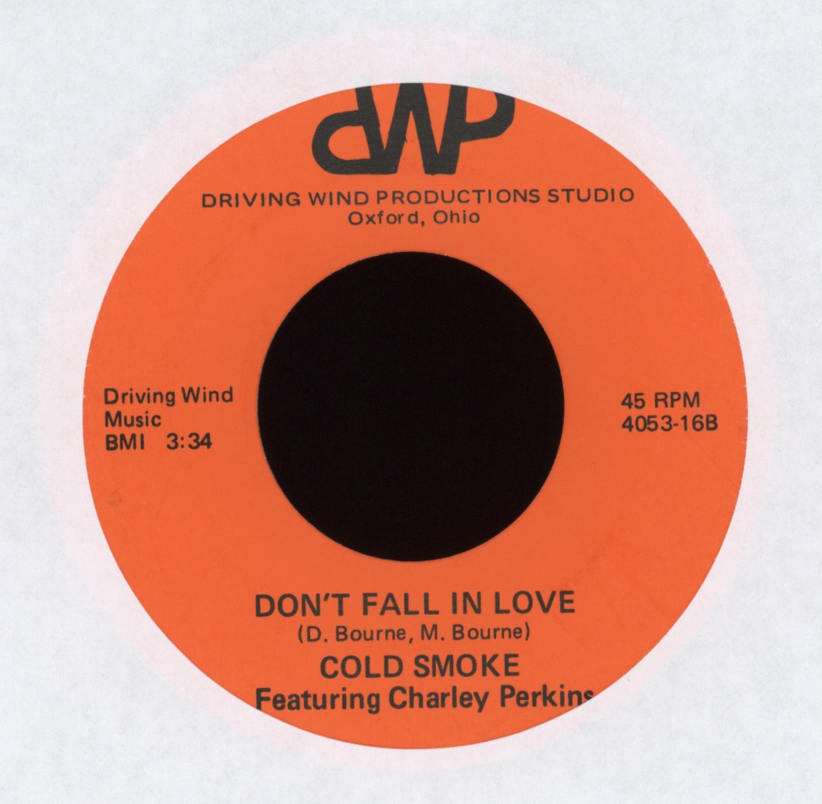 Cold Smoke - Don't Fall in Love on DWP Soul Funk 45