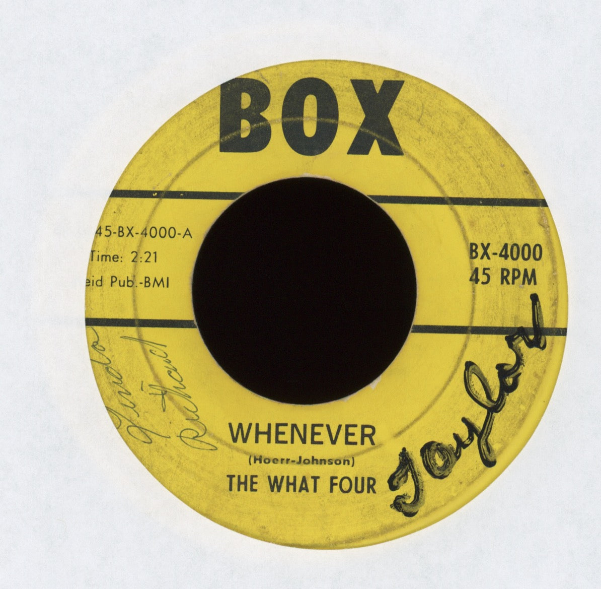 The What Four - Do You Believe on Box Garage 45