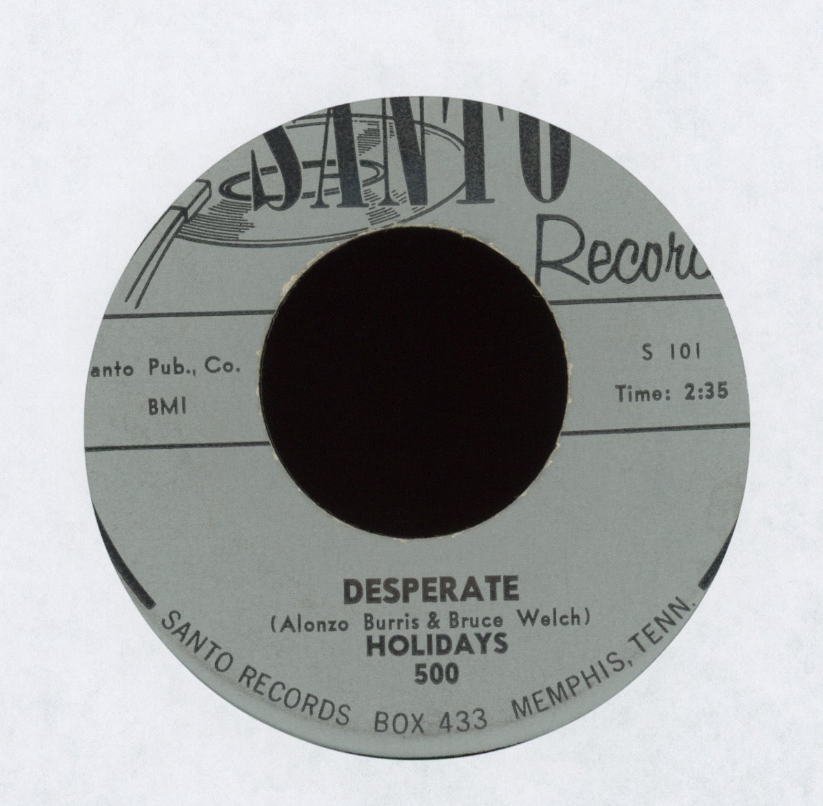 Holidays - Desperate on Santo Instro Rockabilly 45