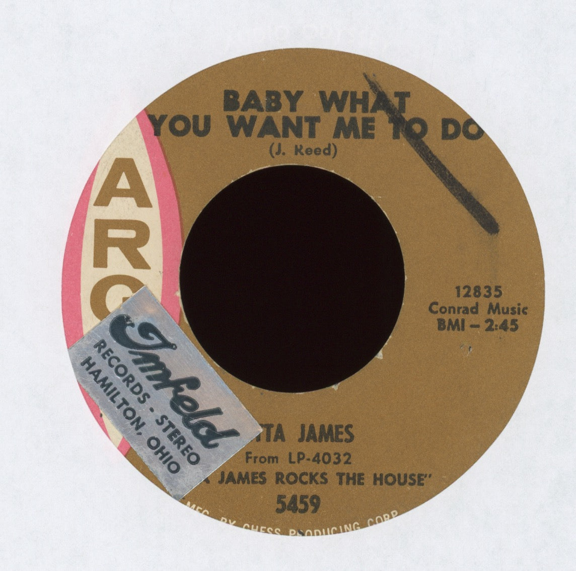 Etta James - What I Say on Argo R&B 45
