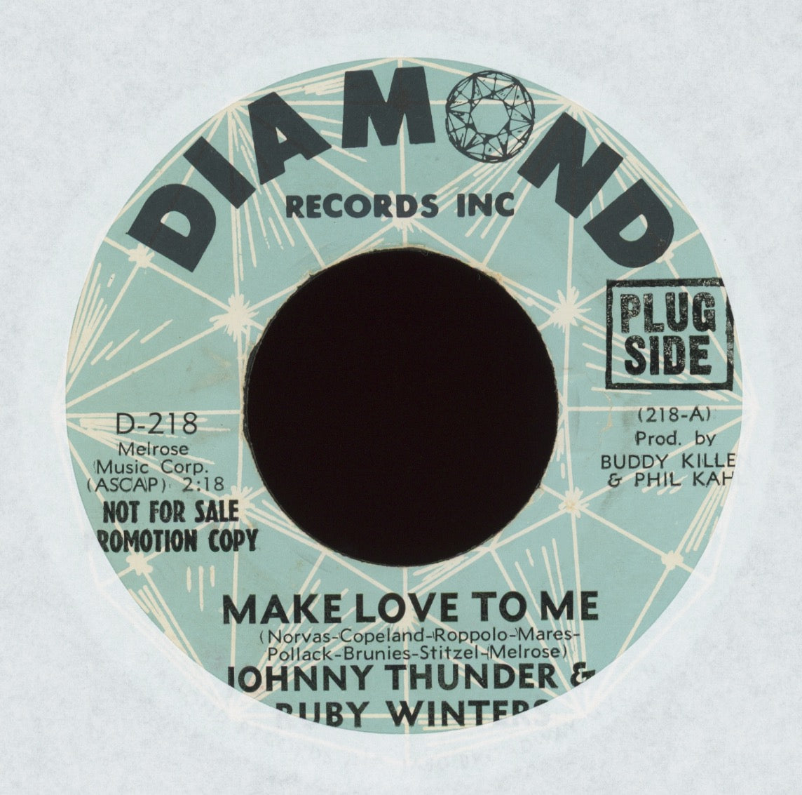 Johnny Thunder & Ruby Winters - Make Love To Me on Diamond Promo Funk 45