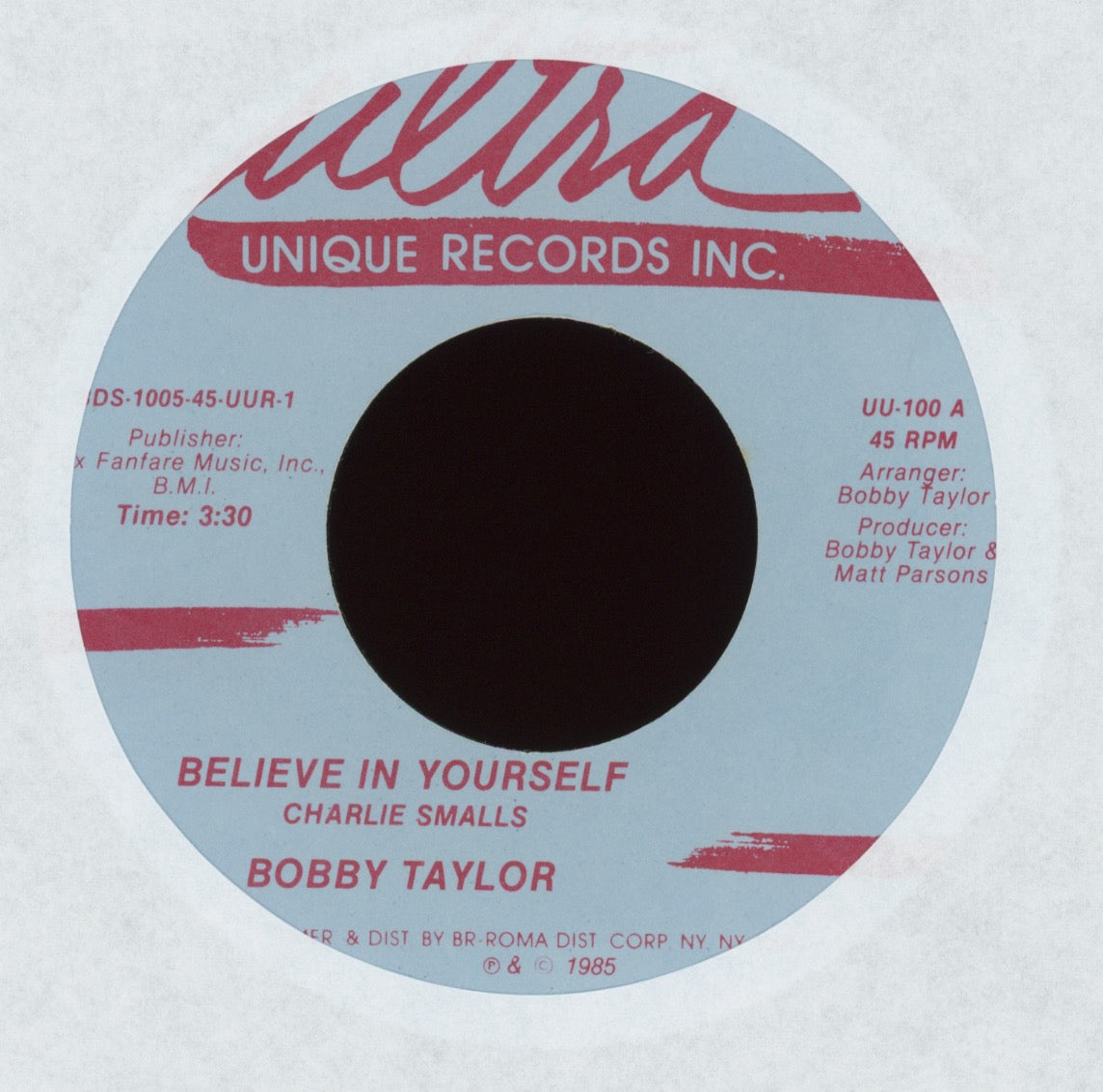 Bobby Taylor - Gypsy Woman on Ultra Soul 45