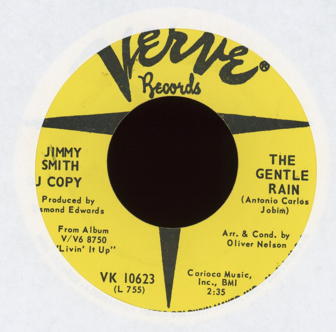 Jimmy Smith - Mission Impossible on Verve Promo Jazz Funk 45