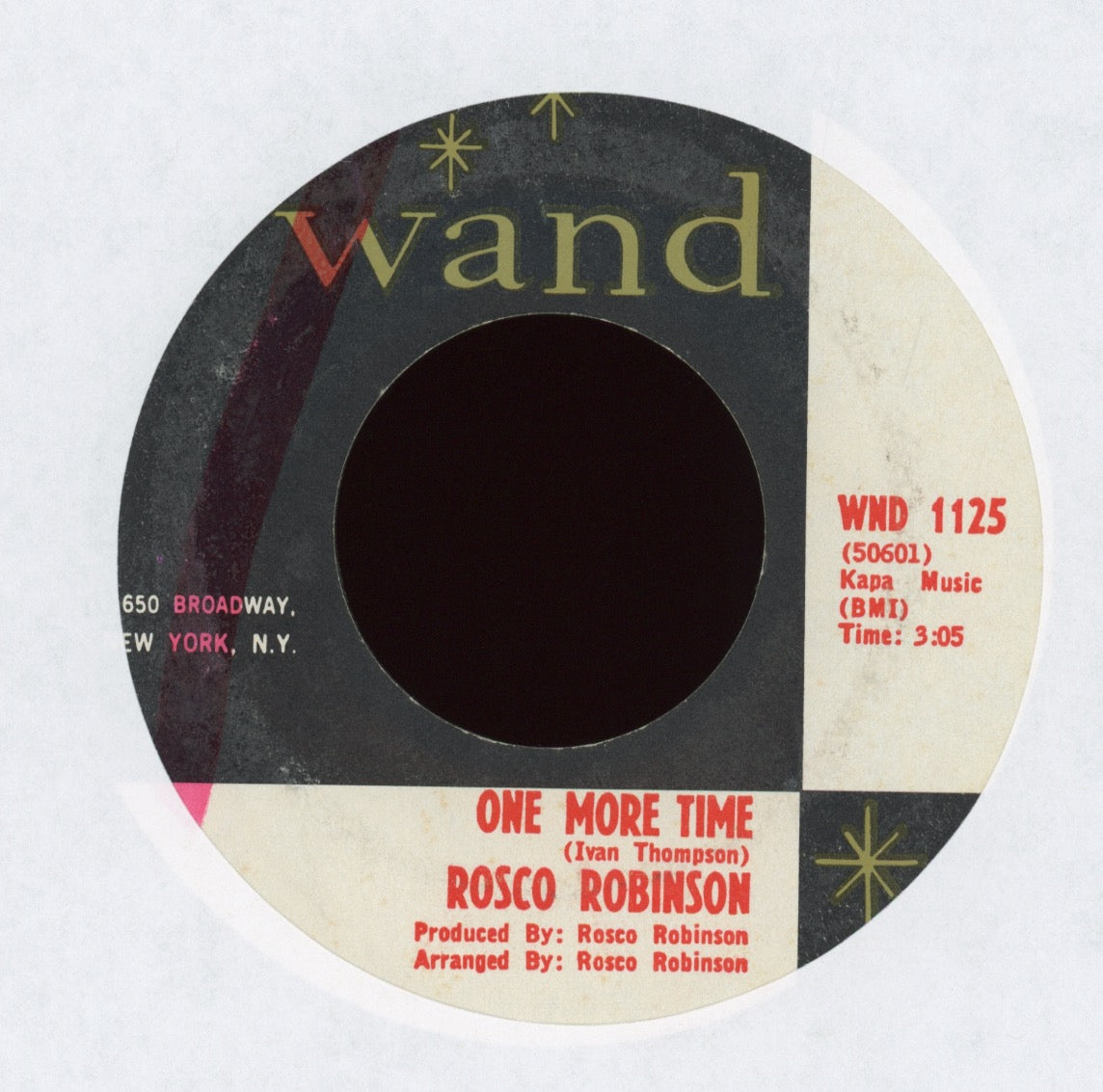 Roscoe Robinson - That's Enough on Wand Northern Soul 45
