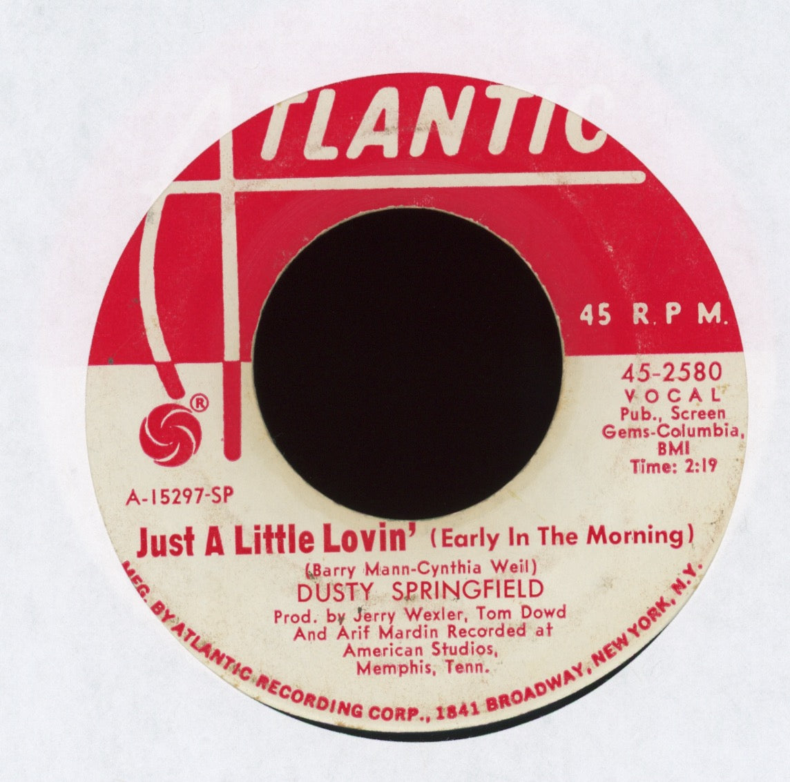 Dusty Springfield - Son-Of-A Preacher Man on Atlantic Promo Soul Funk 45