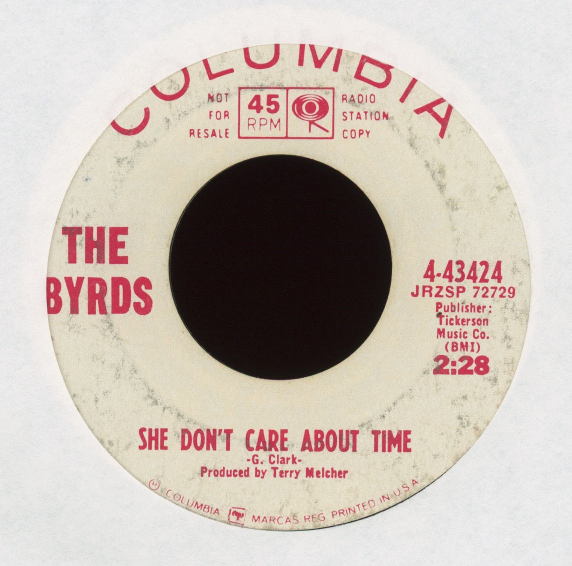 The Byrds - Turn! Turn! Turn! (To Everything There Is A Season) on Columbia Promo Rock 45