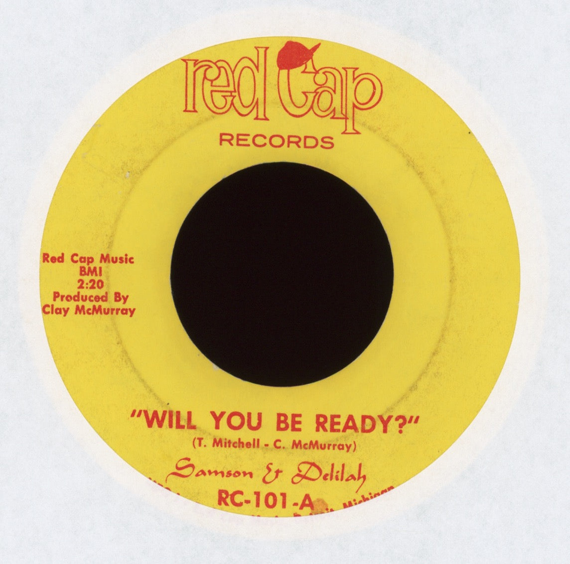 Samson & Delilah - Will You Be Ready? on Red Cap Northern Soul Funk 45
