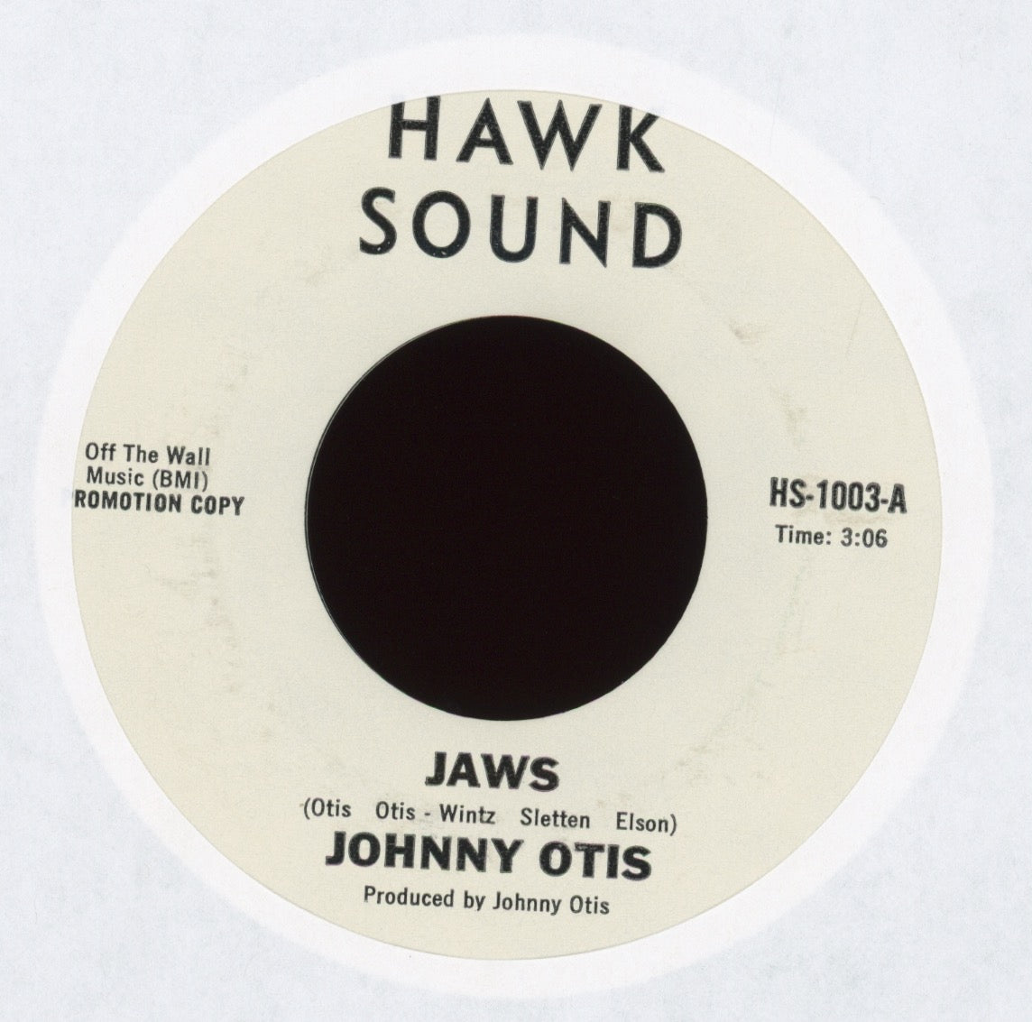 Johnny Otis - Jaws on Hawk Sound Promo Funk 45