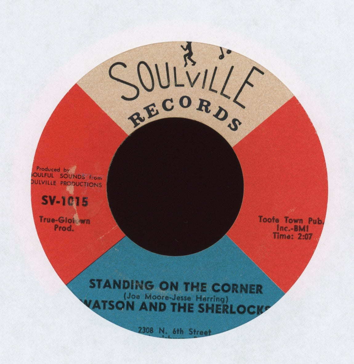 Watson And The Sherlocks - Standing On The Corner on Soulville Northern Soul Funk 45