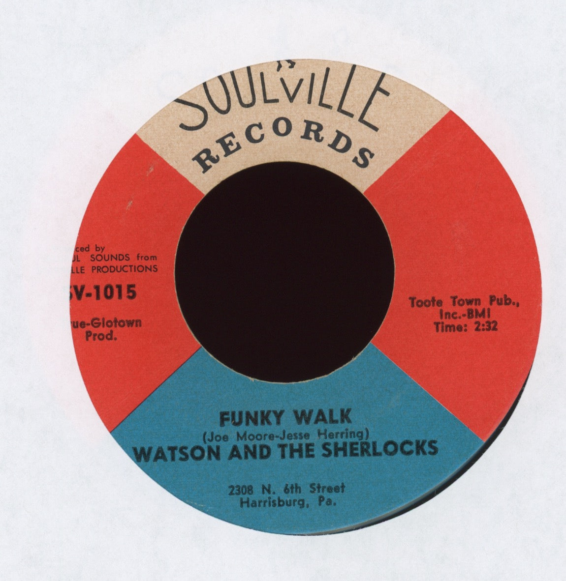Watson And The Sherlocks - Standing On The Corner on Soulville Northern Soul Funk 45