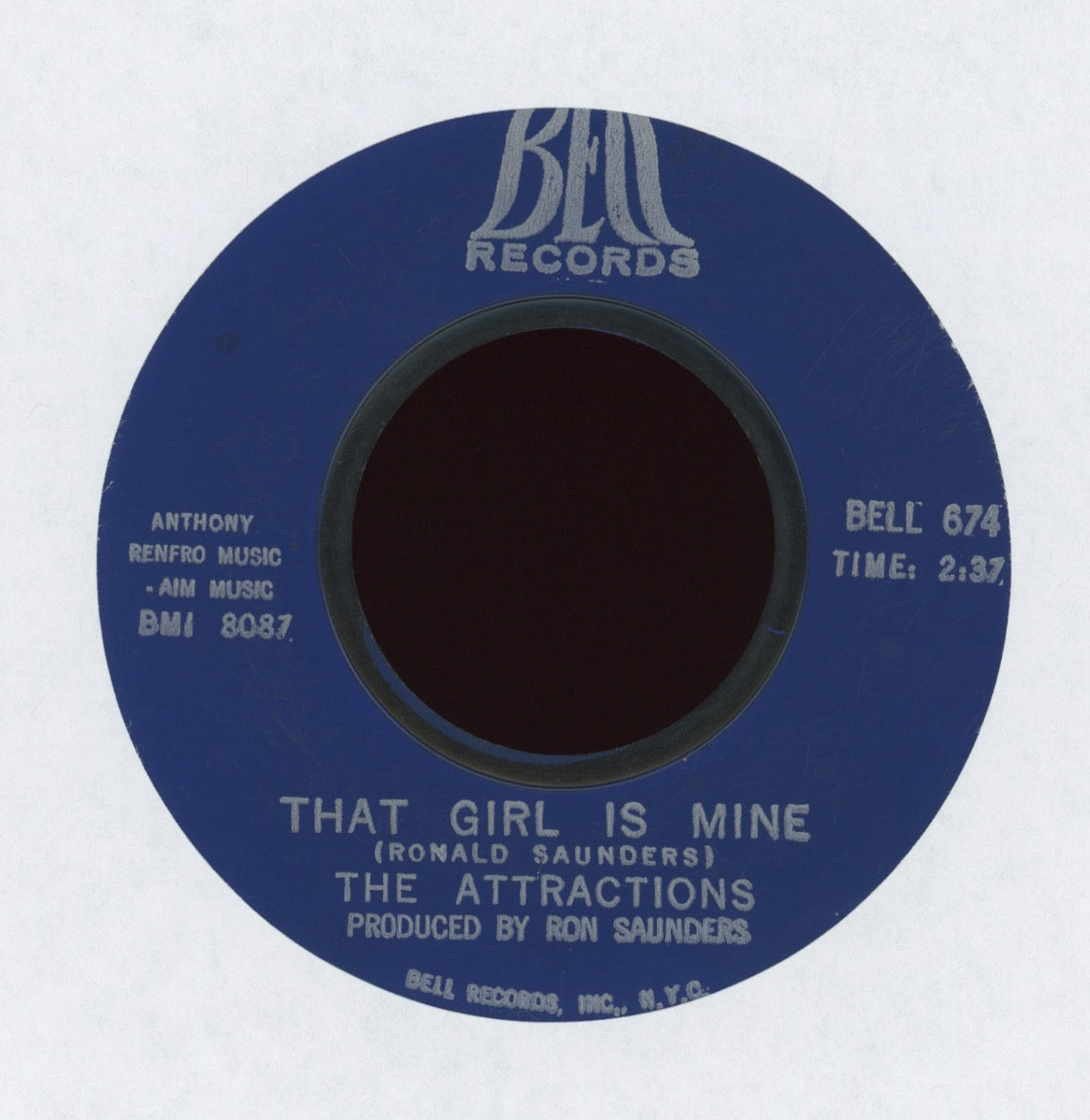 Attractions - That Girl Is Mine on Bell Northern Soul 45