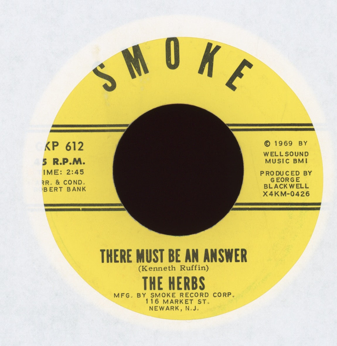 The Herbs - Put A Hurtin On My Heart on Smoke Northern Soul 45