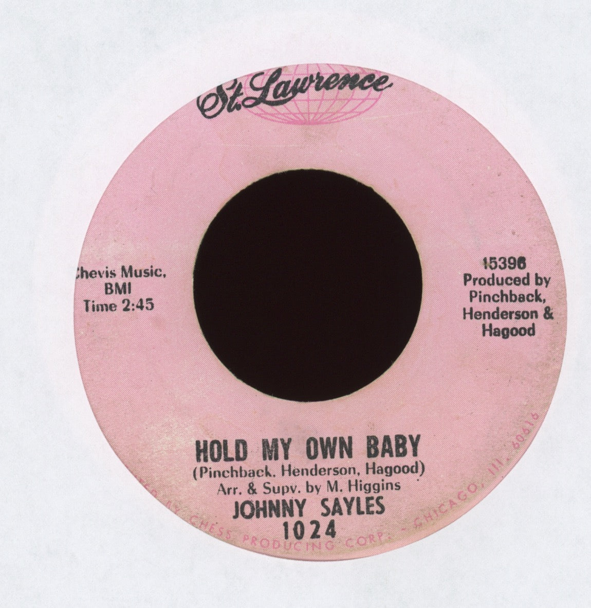 Johnny Sayles - I Can't Get Enough (Of Your Love) on St. Lawrence Northern Soul 45