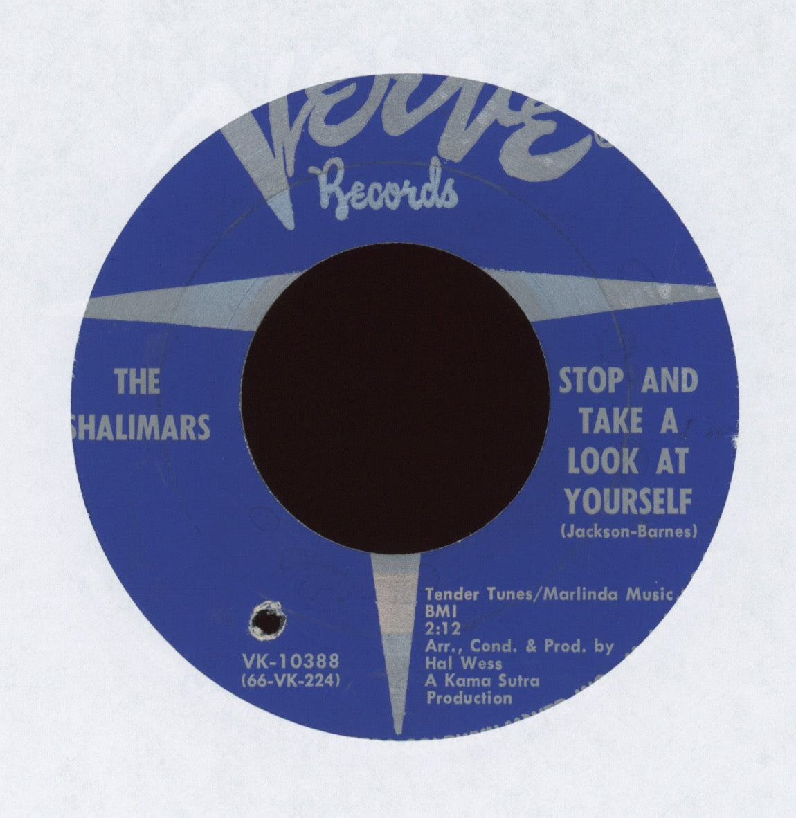 The Shalimars - Stop and Take a Look at Yourself on Verve Northern Soul 45