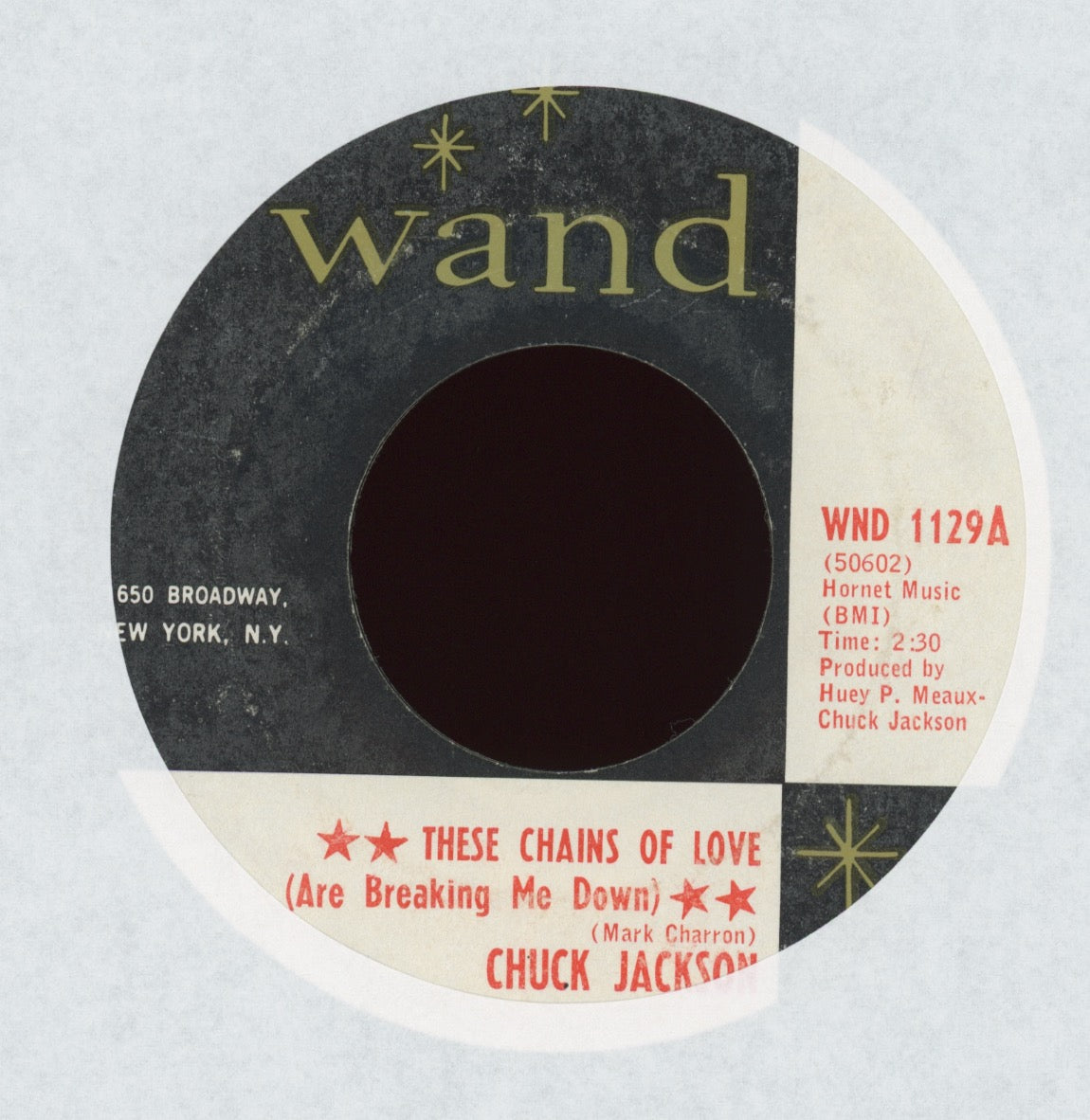 Chuck Jackson - These Chains Of Love (Are Breaking Me Down) on Wand Northern Soul 45