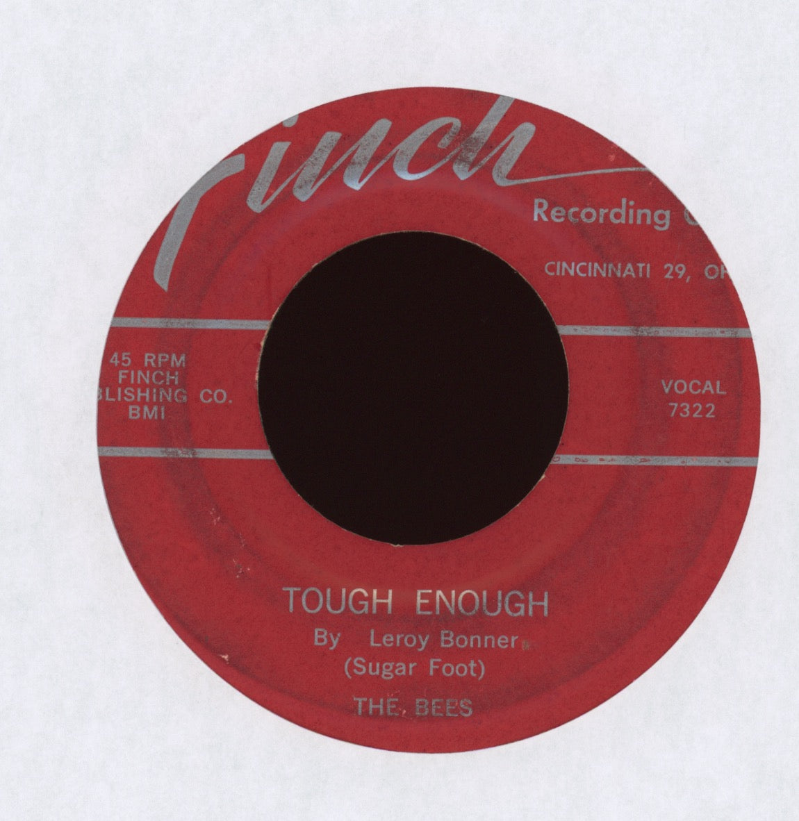 The Bees - Tough Enough on Finch R&B Blues Rocker 45