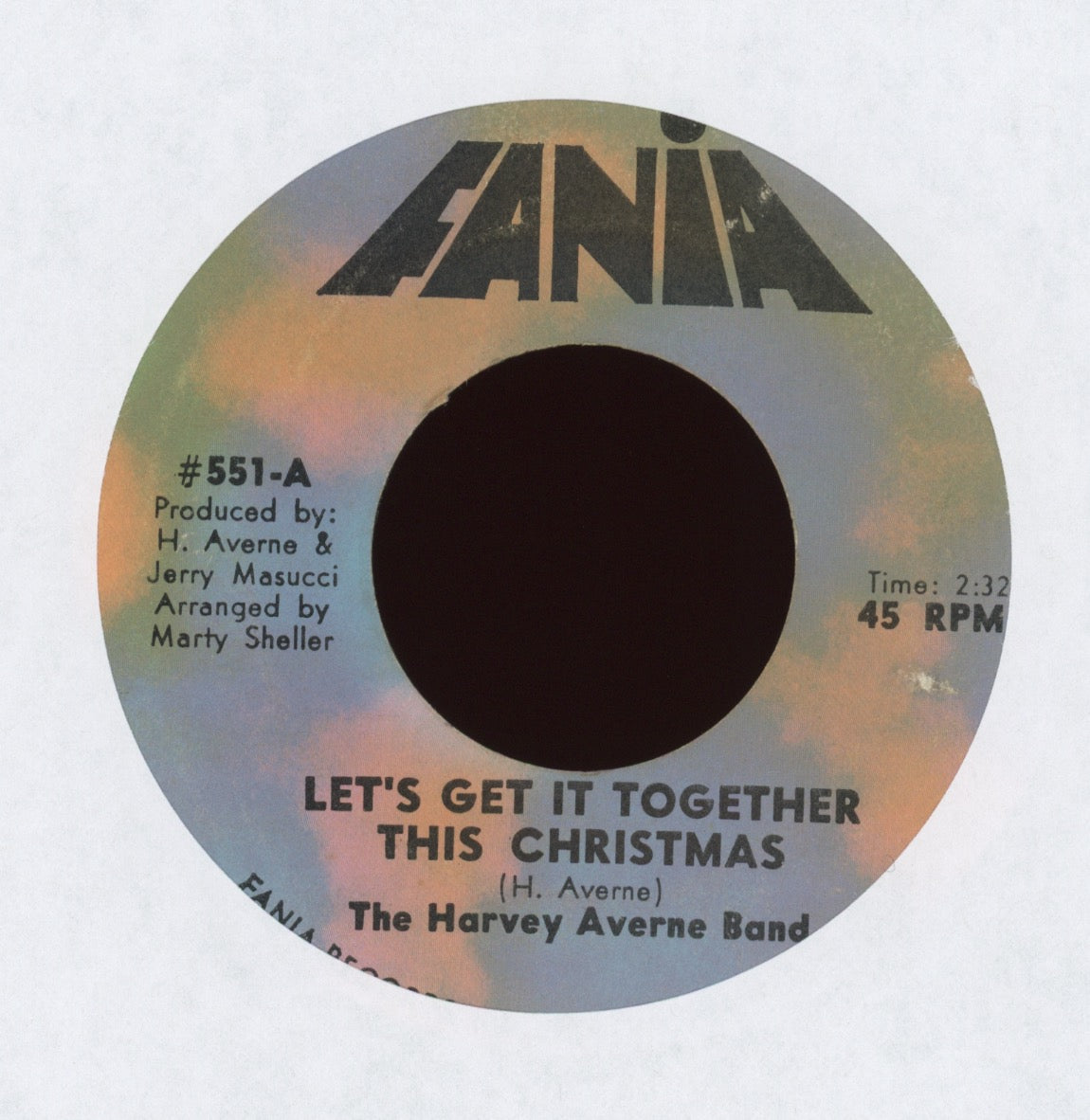 The Harvey Averne Band - Let's Get It Together This Christmas on Fania Latin Funk 45