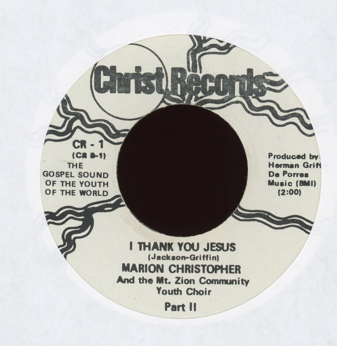 Marion Christopher - I Thank You Jesus on Christ Northern Soul 45