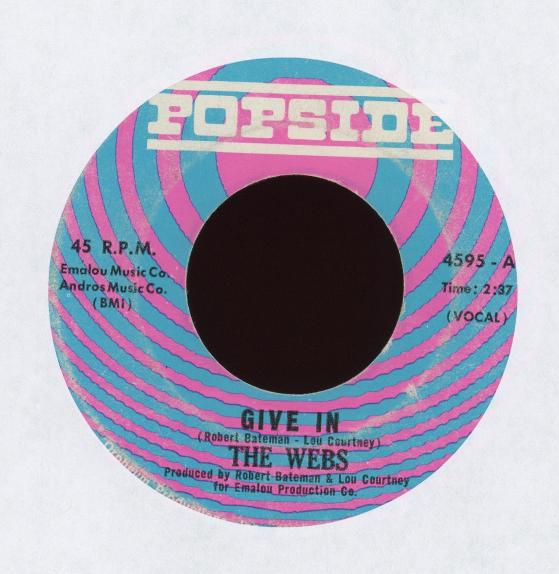 The Webs - Give In on Popside Northern Soul 45