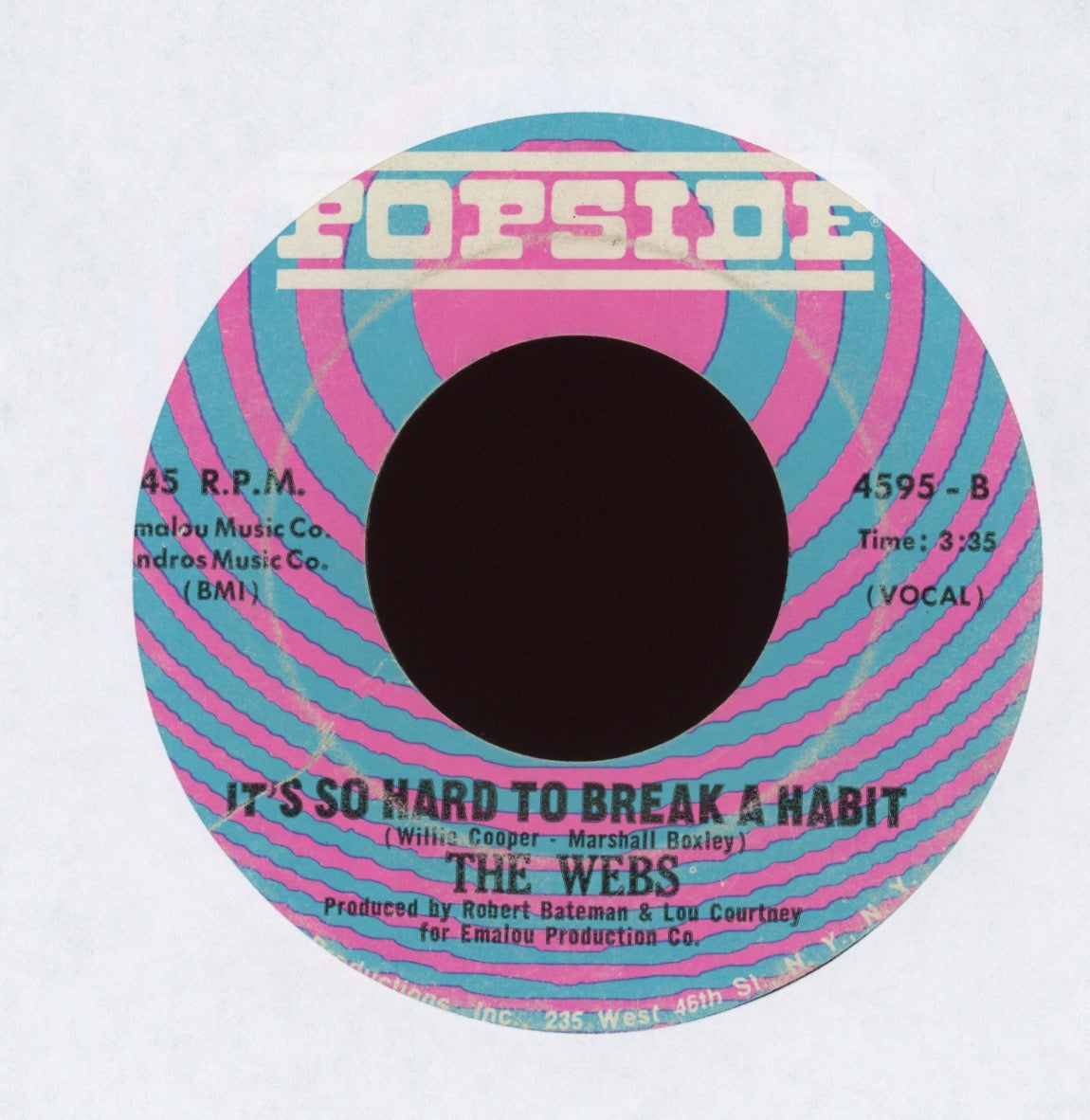 The Webs - Give In on Popside Northern Soul 45