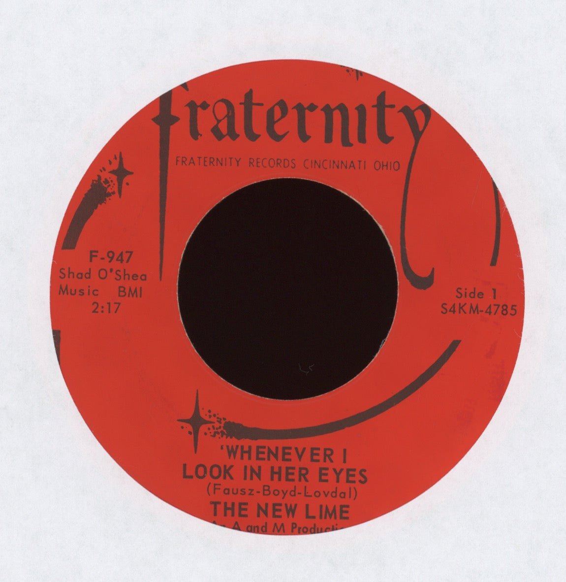 The New Lime - Whenever I Look In Her Eyes on Fraternity Garage 45