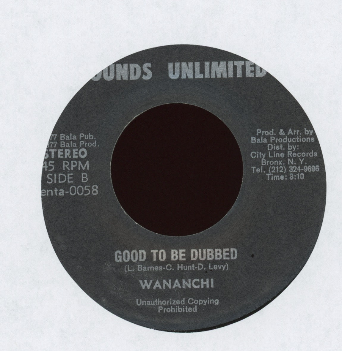 The Regals - Good To Be There on Sounds Unlimited Reggae 45