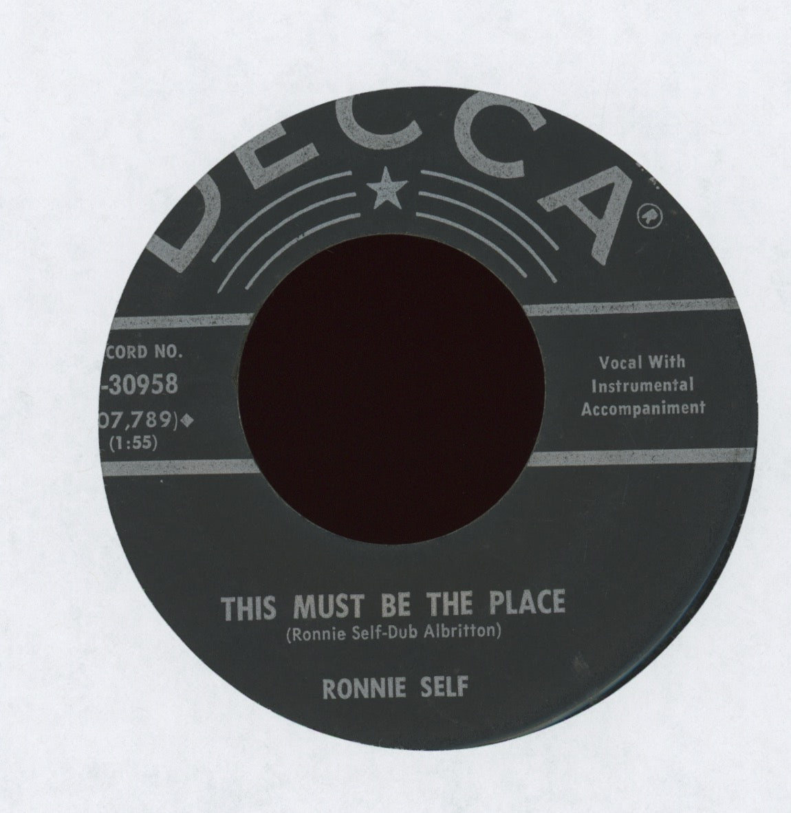 Ronnie Self - Big Town on Decca Rockabilly 45