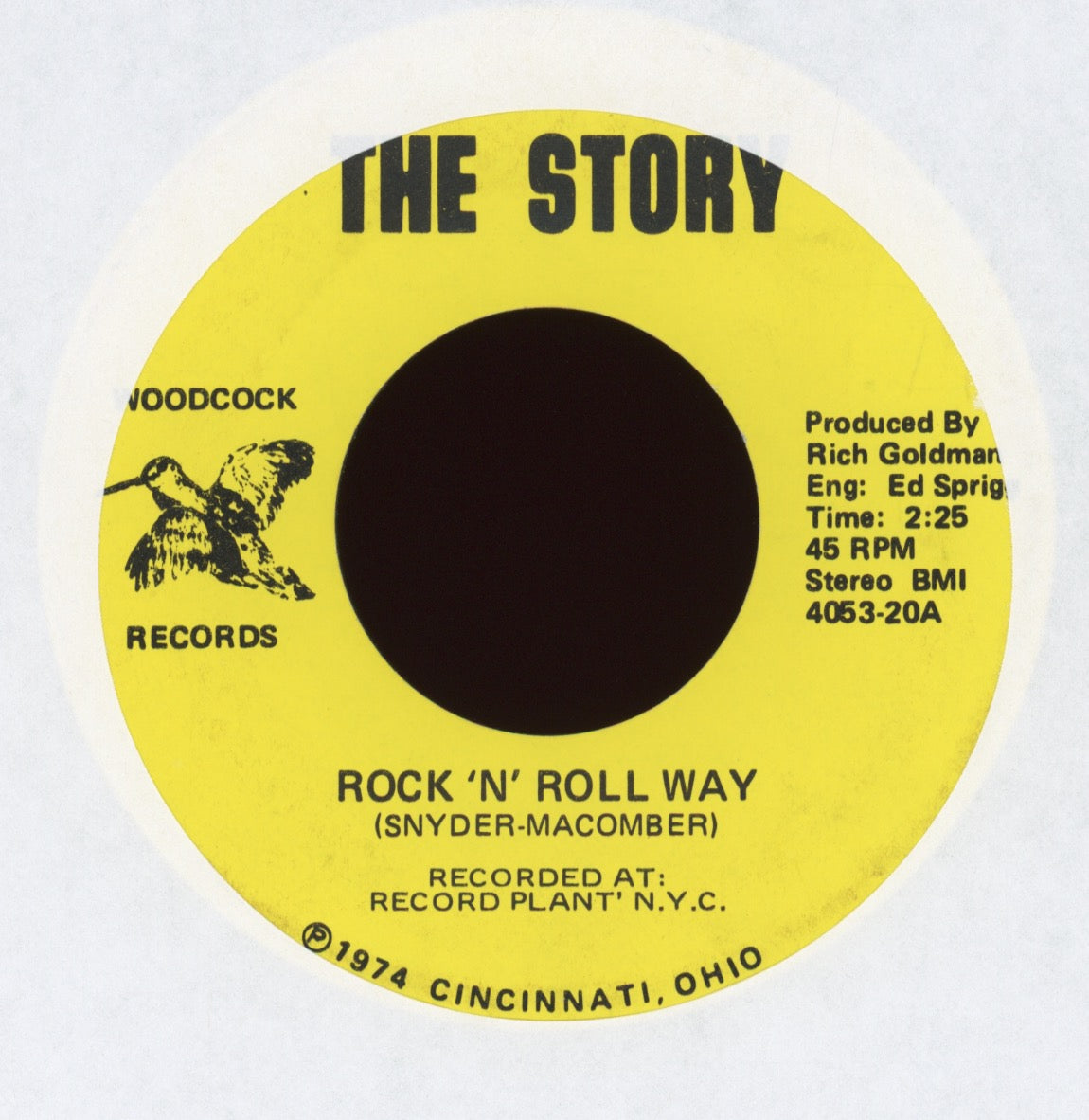 The Story - Rock 'N' Roll Way on Woodcock AOR 45