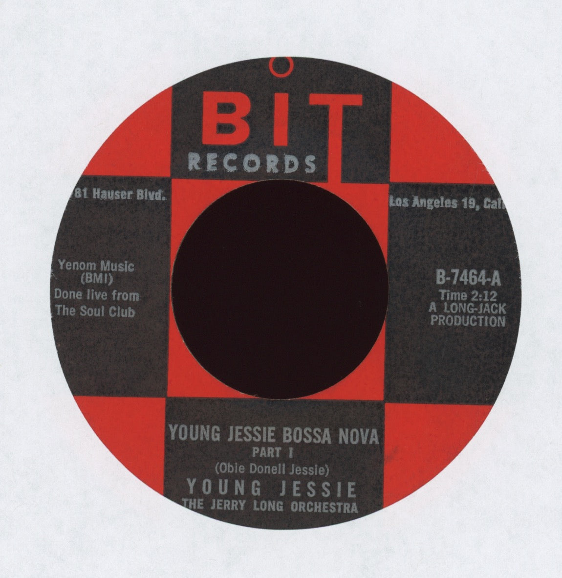 Young Jessie - Young Jessie Bossa Nova on Bit R&B 45