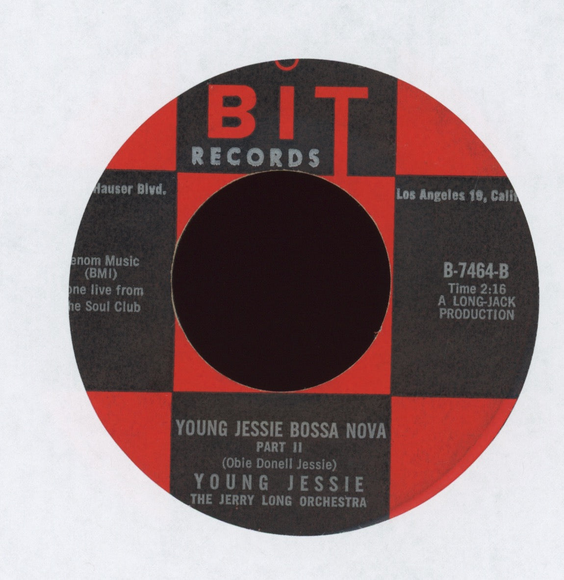 Young Jessie - Young Jessie Bossa Nova on Bit R&B 45