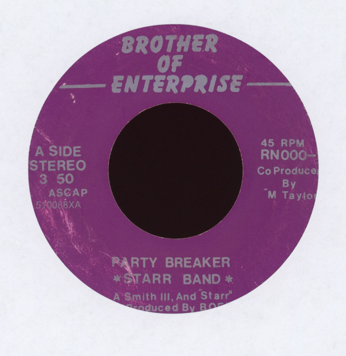 Starr Band - Party Breaker on Brother of Enterprise Modern Soul Boogie 45