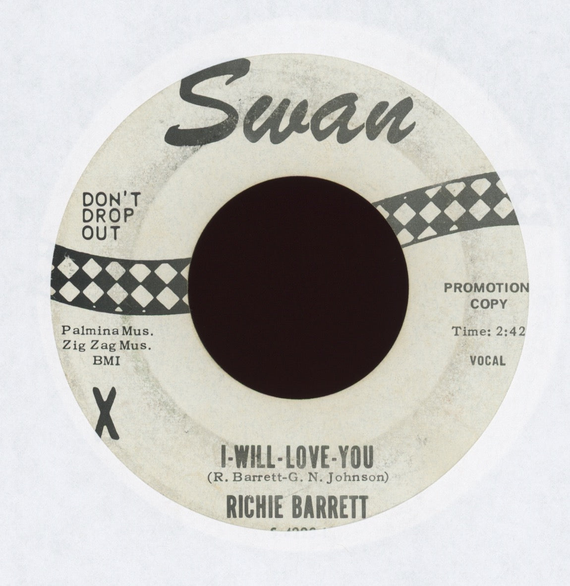 Richie Barrett - I-Will-Love-You on Swan Promo Northern Soul 45