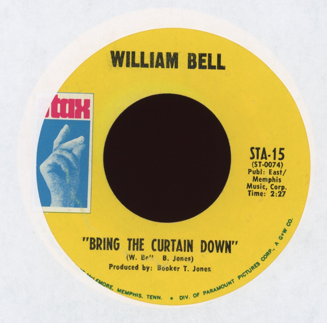 William Bell - I Forgot To Be Your Lover on Stax Soul 45 Samples
