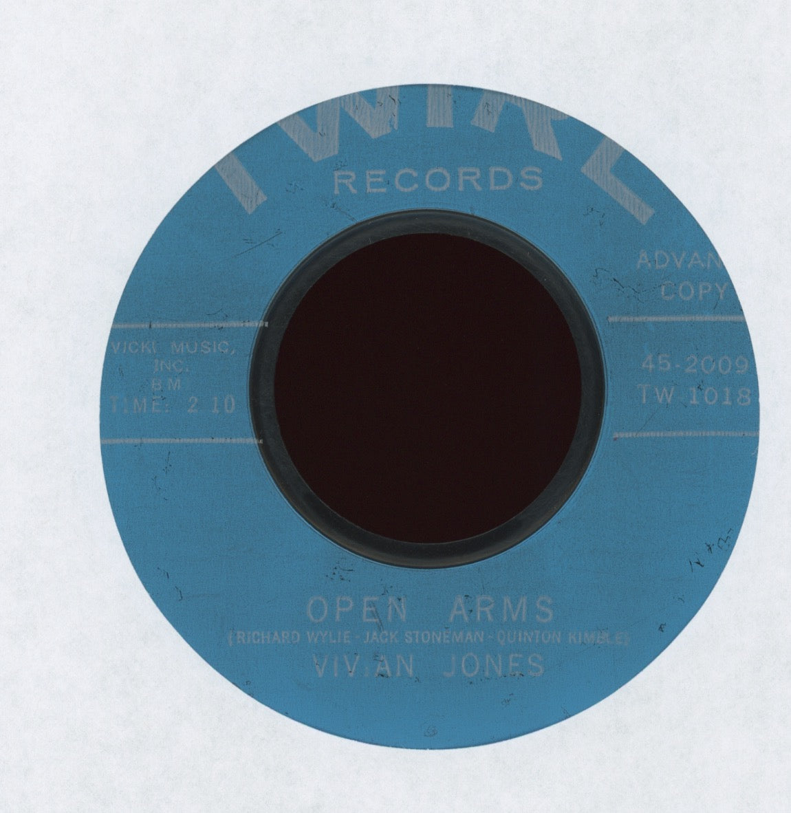 Vivian Jones - I Wanna Know on Twirl Promo R&B 45