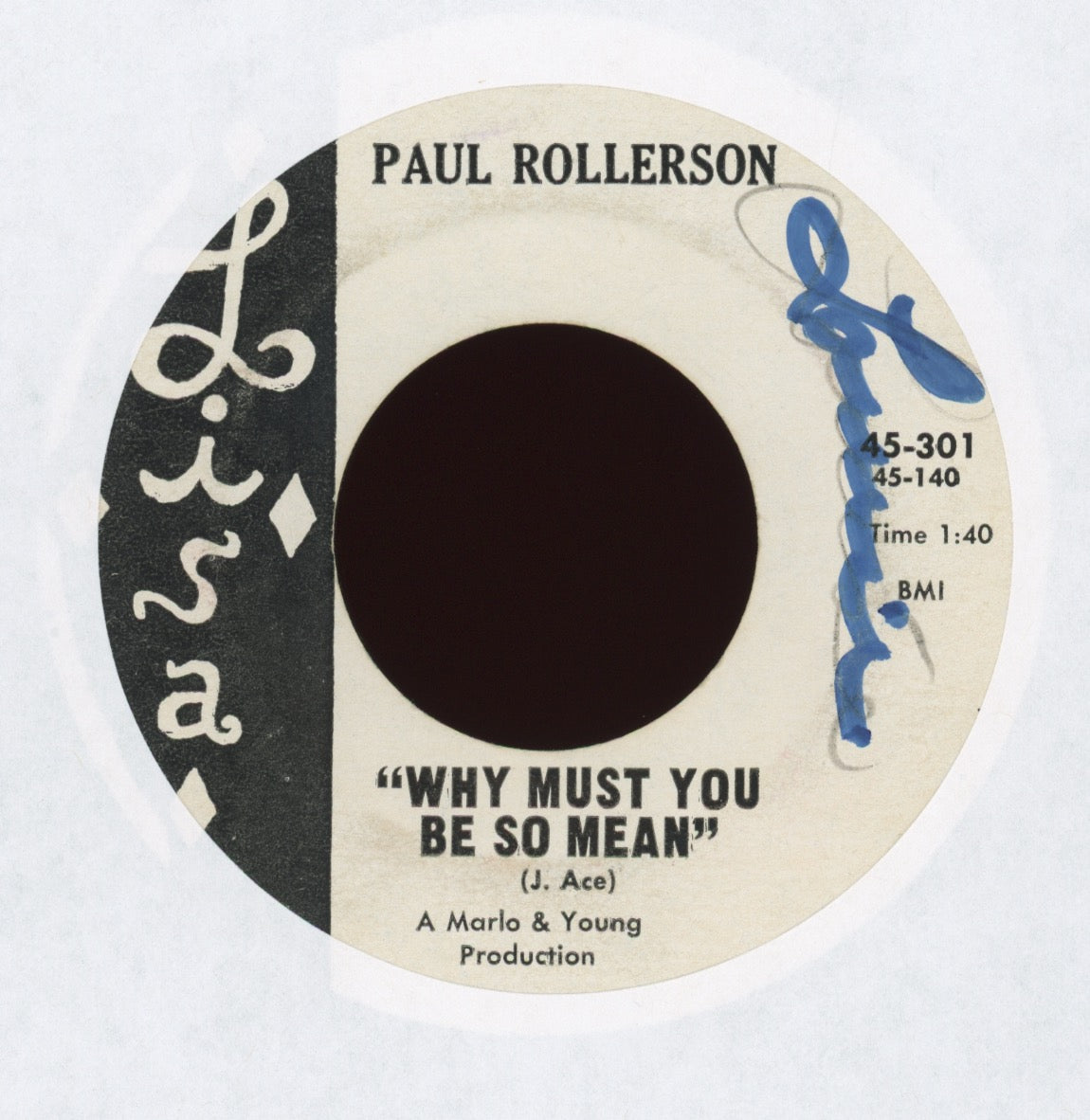 Paul Rollerson - Why Must You Be So Mean on Lisa R&B Rocker