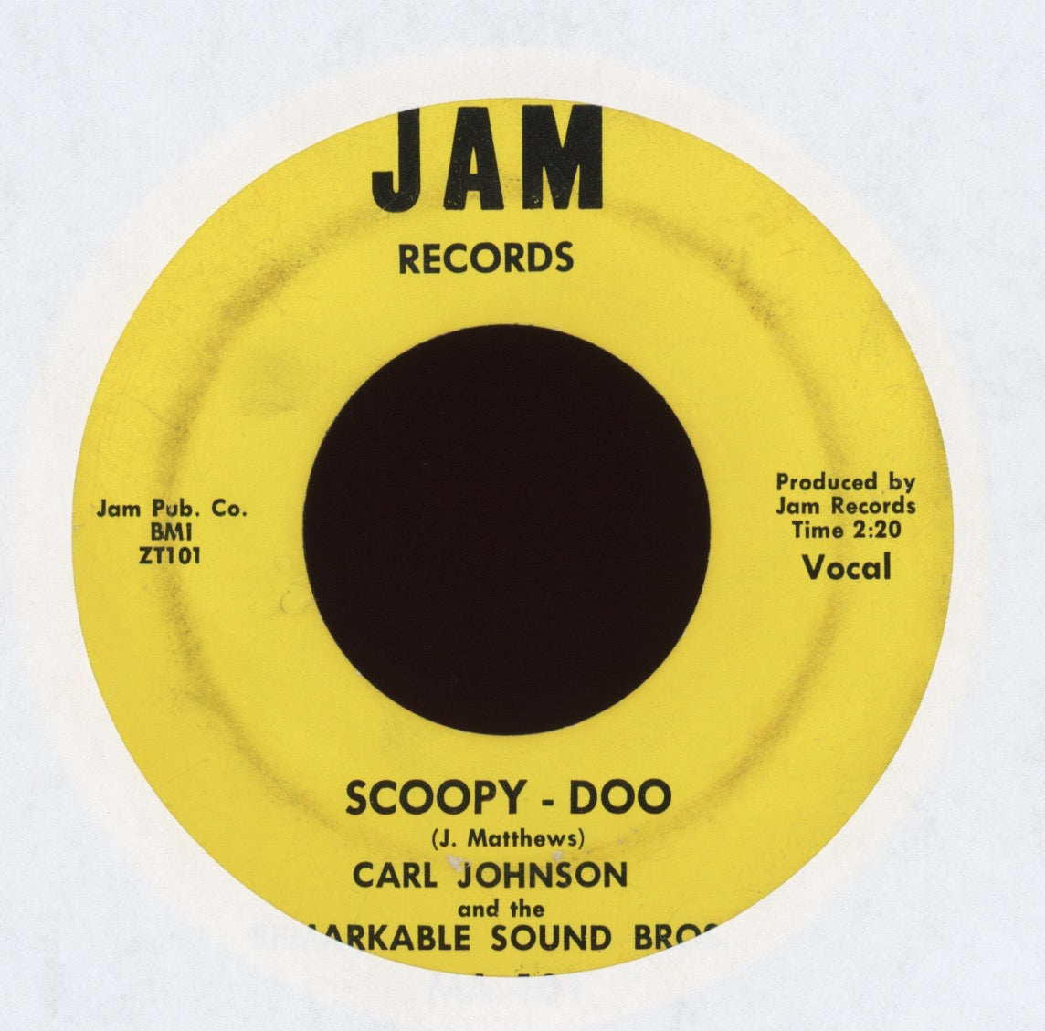 Carl Johnson & The Remarkable Sound Bros. - Scoopy - Doo on Jam Funk 45