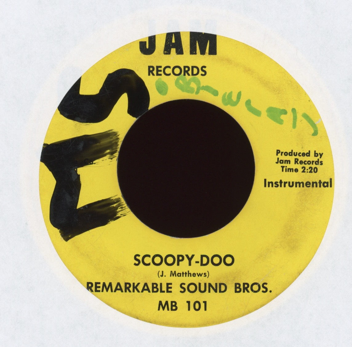 Carl Johnson & The Remarkable Sound Bros. - Scoopy - Doo on Jam Funk 45