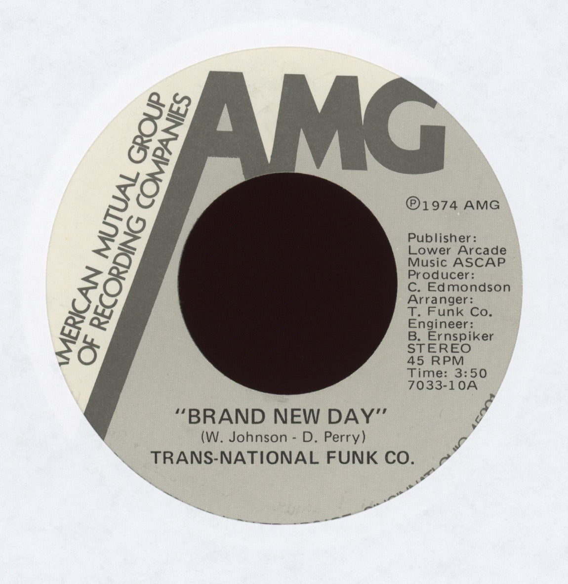 Trans-National Funk Co. - Brand New Day on AMG Sweet Soul Funk 45