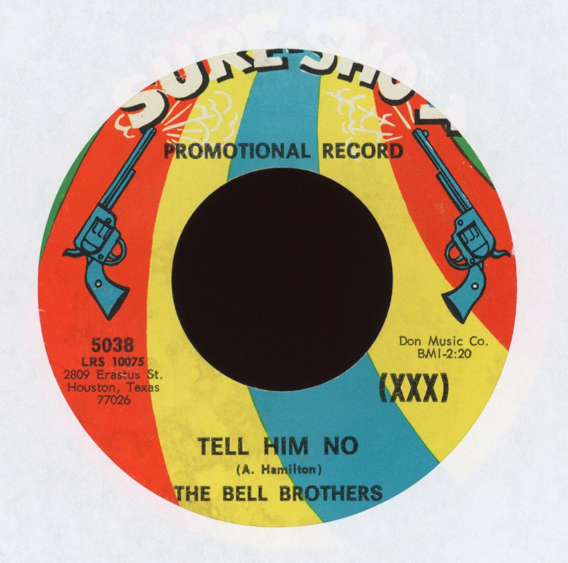 The Bell Brothers - Tell Him No on Sure Shot Promo Northern Soul 45