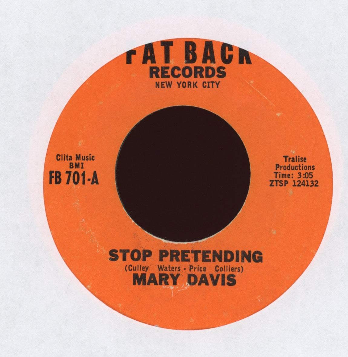 Mary Davis - Get Up And Dance on Fat Back Northern Soul 45