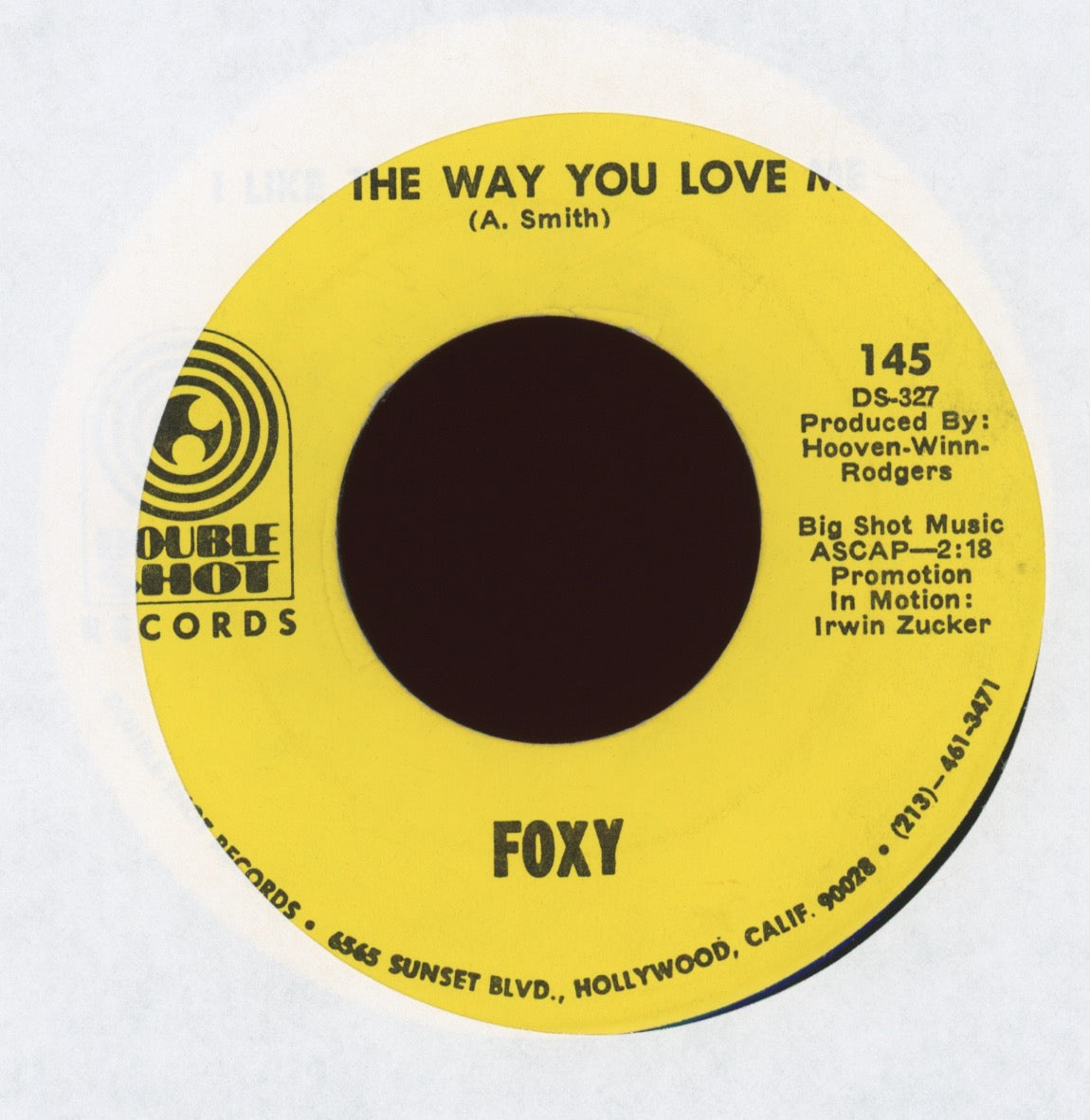 Foxy - Call Me Later on Double Shot Crossover Sweet Soul 45