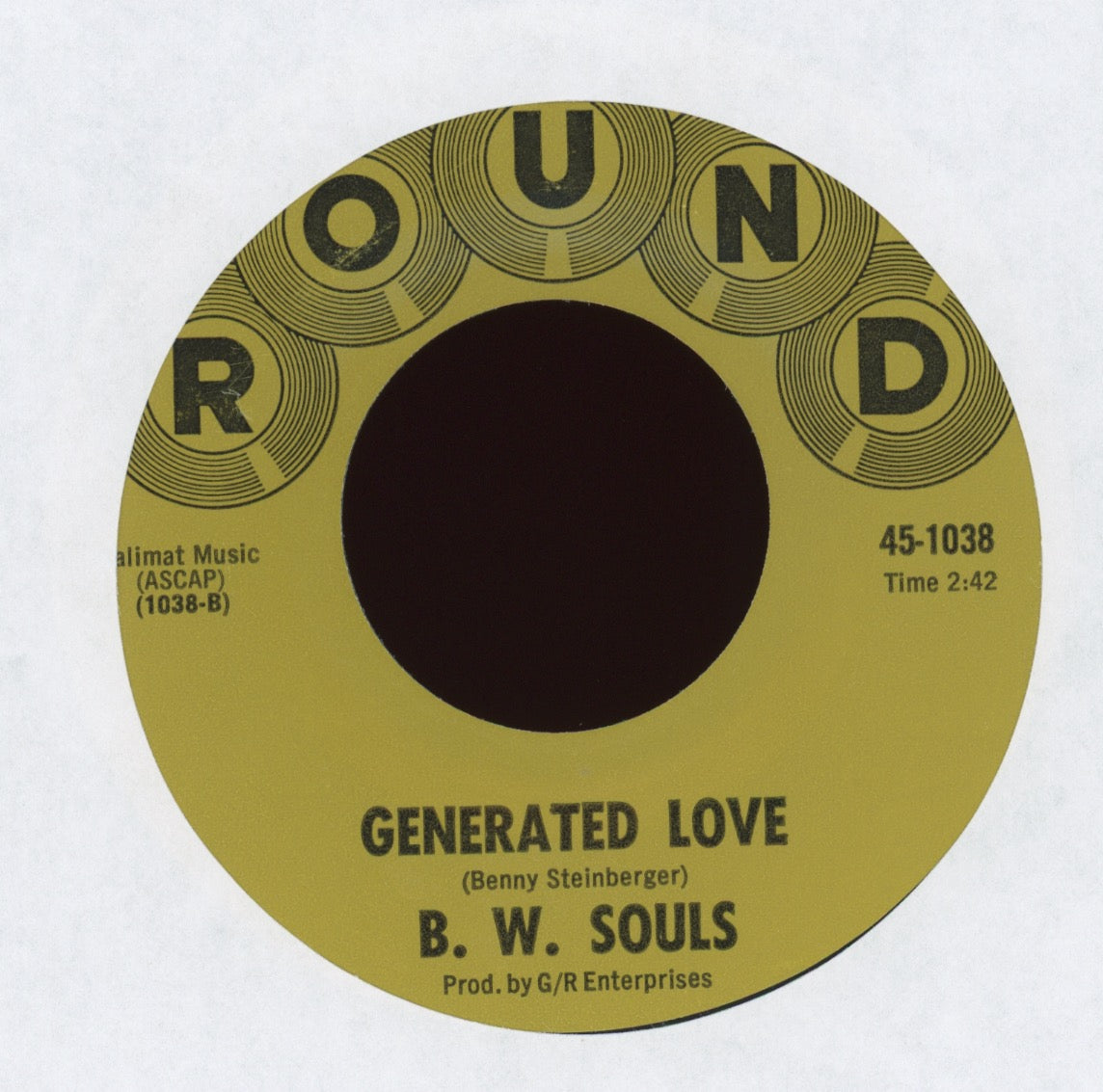 B. W. Souls - Marvins Groove on Round Funk 45