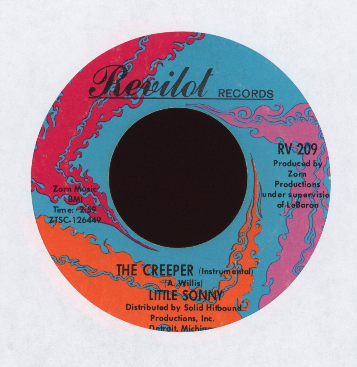 Little Sonny - The Creeper on Revilot Instro Funk 45