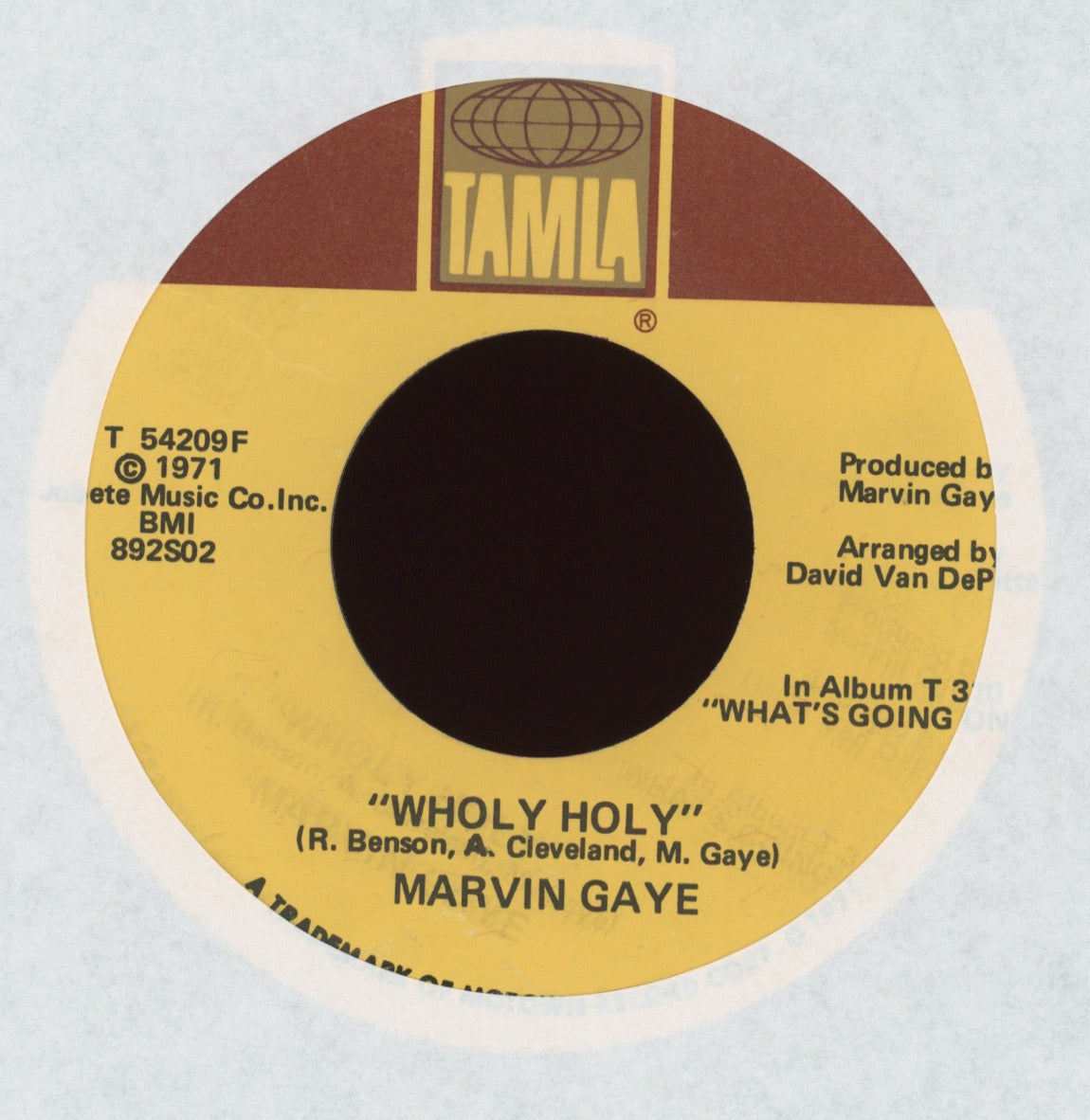 Marvin Gaye - Inner City Blues (Make Me Wanna Holler) on Tamla Soul Funk 45