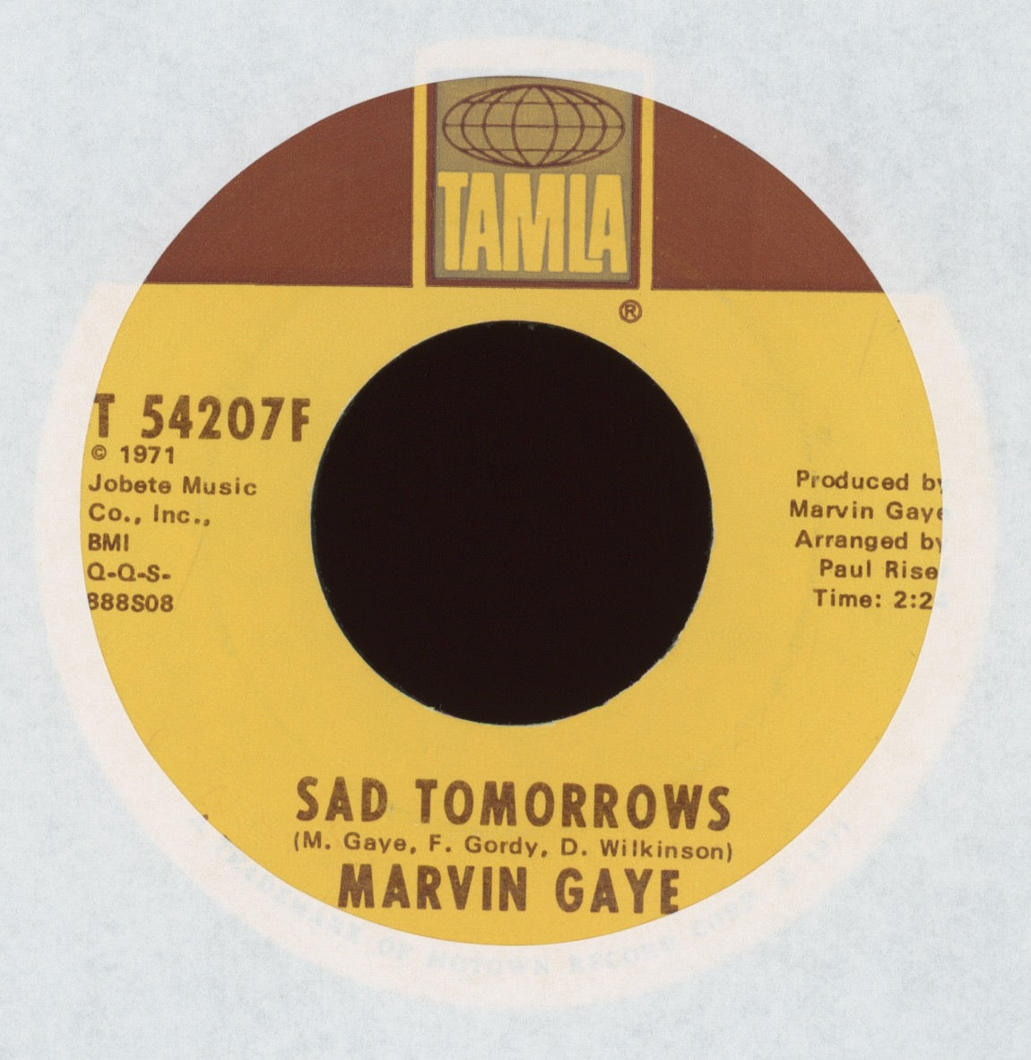 Marvin Gaye - Mercy Mercy Me (The Ecology) on Tamla Soul Funk 45