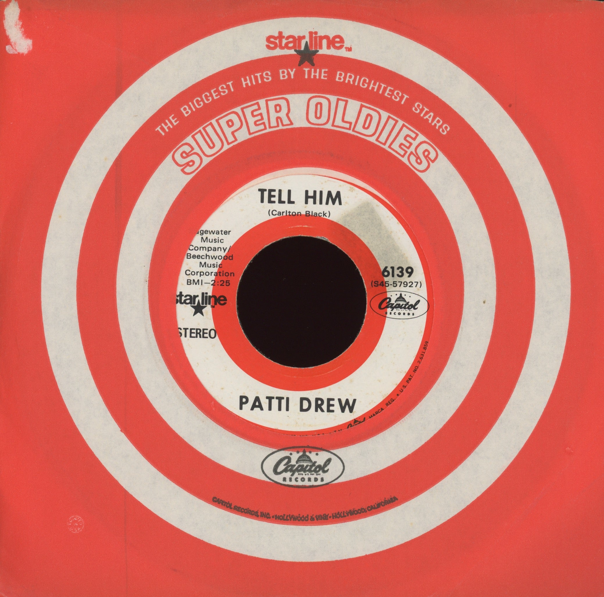 Patti Drew - Tell Him on Capitol Star Line Northern Soul 45
